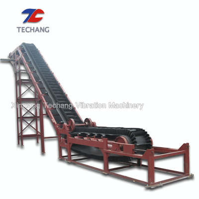 Industrial Heat Resistant Rubber Sidewall Conveyor Belt System Custom Acceptable