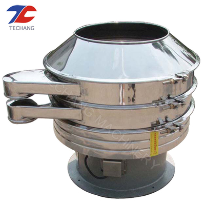 Chemical Powders Rotary Industrial Vibrating Screen Stainless Steel 304 Material