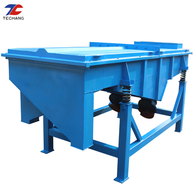 960 T/Min Frequency Linear Vibrating Screen Carbon Steel Material Highly Durable