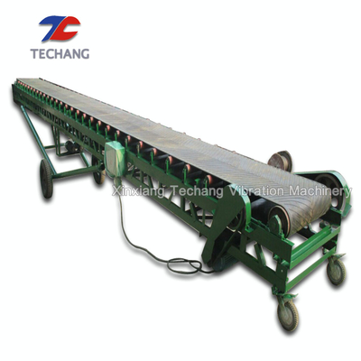 Mobile Belt Conveyor Machine , Agricultural Pneumatic Belt Conveyor