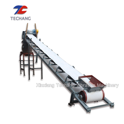 Flat / Inclined Rubber Belt Conveyor Machine With Corrosion Resistance