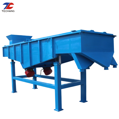 High Efficiency Linear Vibrating Screen 12 Months Warranty For Silica Sand Classification