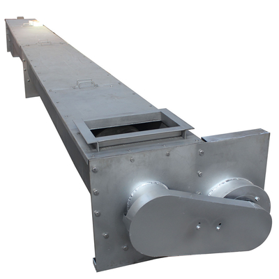 Carbon Steel Hopper Auger Screw Conveyor Electric Driven Type For Sludge